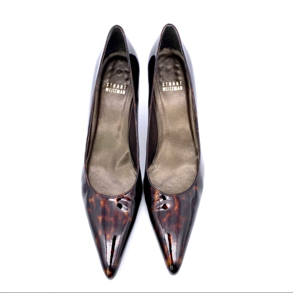 Stuart Weitzman Tortoise Shell Patent Leat… - Picture 3 of 8